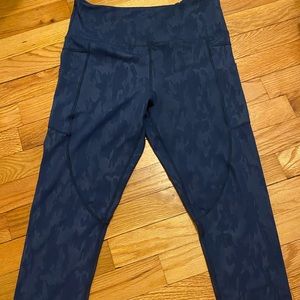 Blue Capri Zyia Leggings
